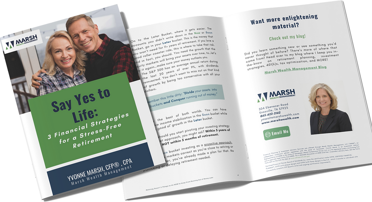 Marsh Wealth Management Say Yes to Life Booklet